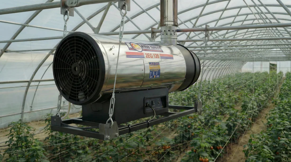 کاربرد جت هیتر در گلخانه ها