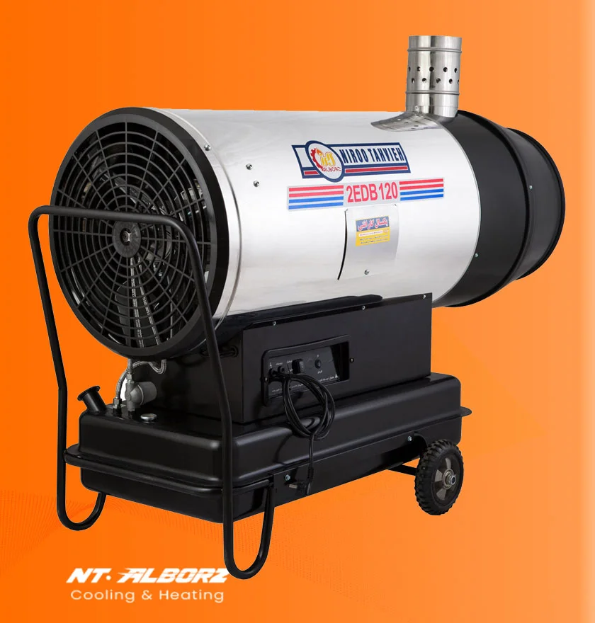 جت‌هیتردوموتوره‌دوگانه‌سوزدودکش‌دارباکدار البرز مدل 2EDB-120