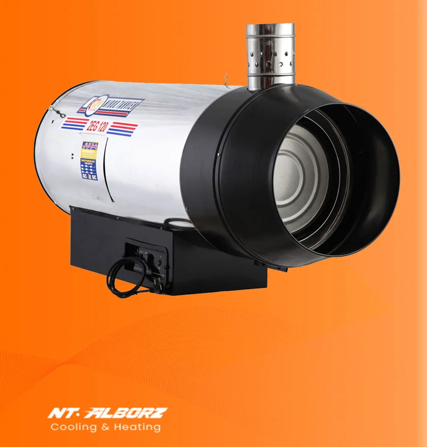 کوره هوای گرم گازی دودکش دار دوموتوره 2EG-120