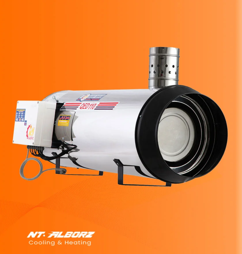 کوره هوای گرم دوگانه سوز دودکش دار QED-110