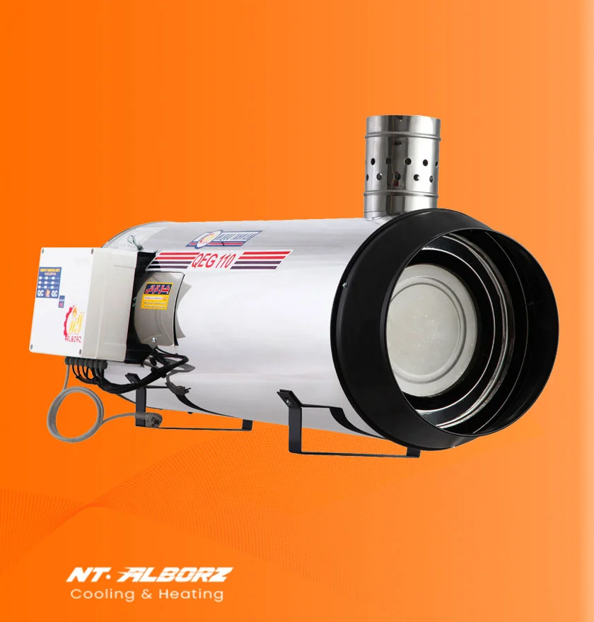 کوره هوای گرم گازی دودکش دار QEG-110