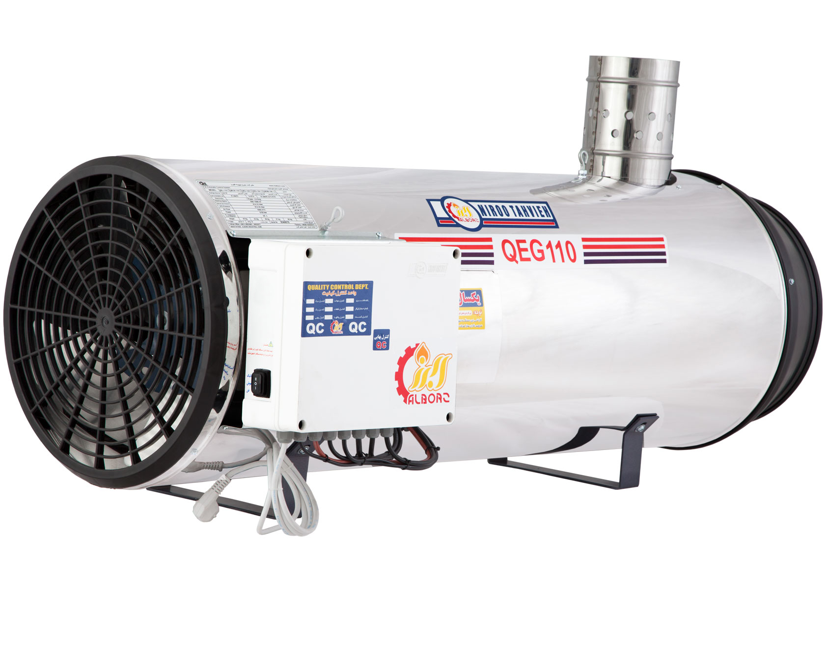 جت هیتر گازی دودکش دار البرز مدل QEG-110